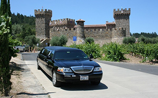 Limousine at  Castello di Amorosa in Calistoga